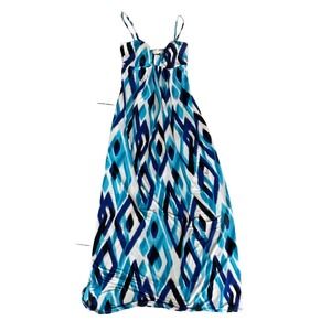 Vintage 90s Y2K Taboo Blue Maxi Body-con Style dress